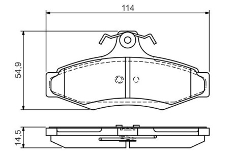 Гальмівні колодки дискові bosch 0986495068