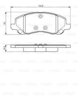 MITSUBISHI гальмівні колодки передн.Galant VI,Lancer 03-,Space Runner,Chrysler bosch 0986495170