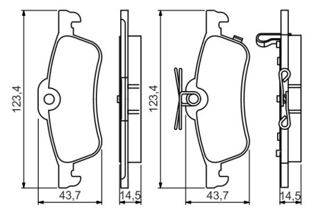 ДИСКОВI КОЛОДКИ ЗАДНI bosch 0986495359 (фото 1)