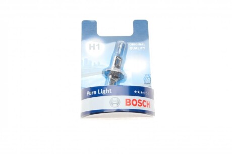 Лампа розжарювання H1 12V 55W P14,5s PURE LIGHT bosch 1 987 301 005