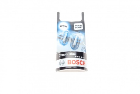 Автолампа Xenon Blue W5W W2,1x9,5d 5 W прозрачная bosch 1987301033