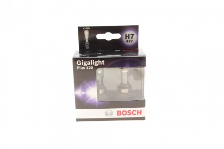 Автолампа Gigalight Plus 120 H7 PX26d 55 W прозрачная bosch 1987301107