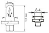 Автолампа Pure Light BAX BX8,4d 1,2 W bosch 1987302235 (фото 6)