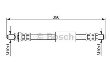 FORD шланг гальмівний задн.KA -08 bosch 1987476840