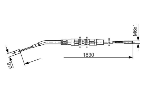 ТРОС тормозной bosch 1 987 477 008