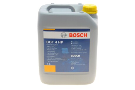 Тормозная жидкость DOT4HP 5.0 L bosch 1 987 479 114