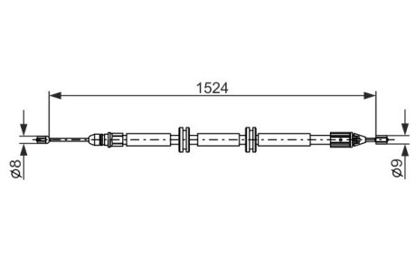 Трос ручного тормоза bosch 1 987 482 888