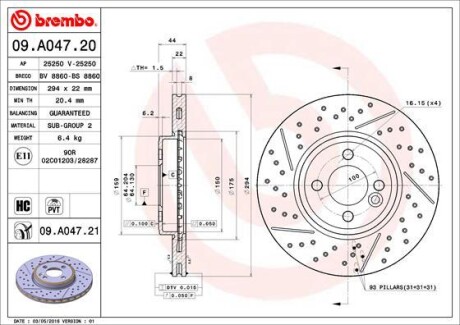 Brembo 09.A047.21