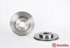 Диск тормозной TOYOTA COROLLA передн. (выр-во) brembo 09A86414 (фото 2)