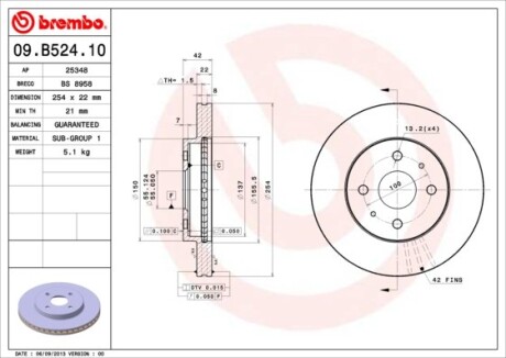 Brembo 09.B524.10