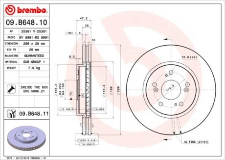 Brembo 09.B648.10