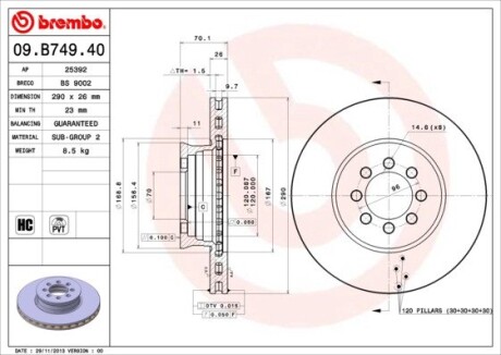 Brembo 09.B749.40