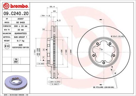 Brembo 09.C240.20