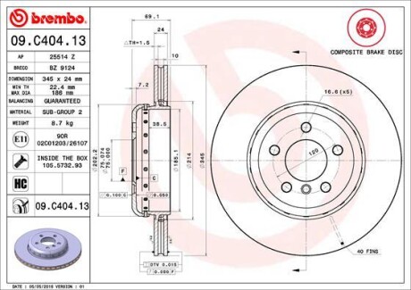 Brembo 09.C404.13