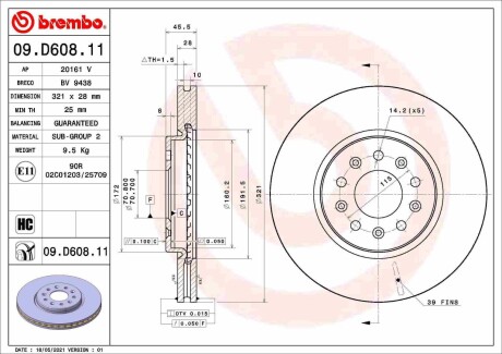 Brembo 09.D608.11