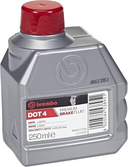 Рідина гальмівна DOT 4 0.25л brembo l A4 202