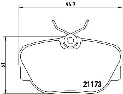 Гальмівні колодки дискові brembo p06 010