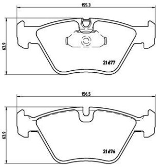 Комплект гальмівних колодок brembo p06 022