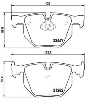 Комплект гальмівних колодок brembo p06 029