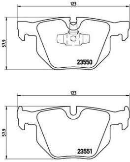 Гальмівні колодки дискові brembo p06 039