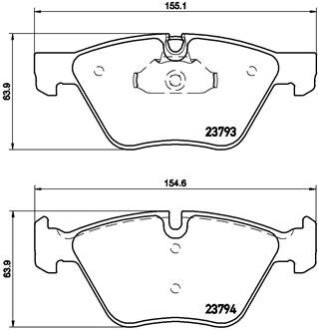 Гальмівні колодки дискові brembo p06 057