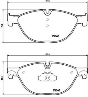 Колодки гальмівні дискові brembo p06 076