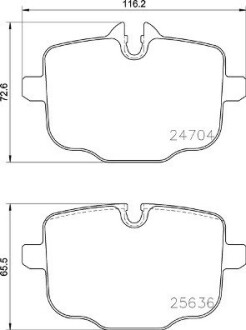 Гальмівні колодки дискові brembo p06 101