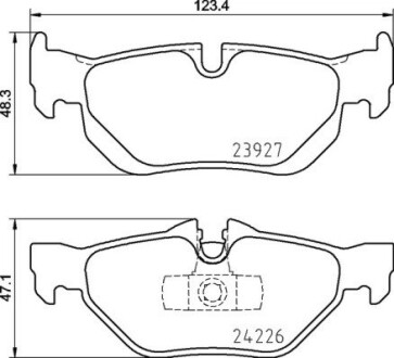 Гальмівні колодки дискові brembo p06 105