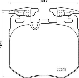 Гальмівні колодки дискові brembo p06106 (фото 1)