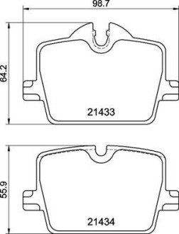 Гальмівні колодки дискові brembo p06 114