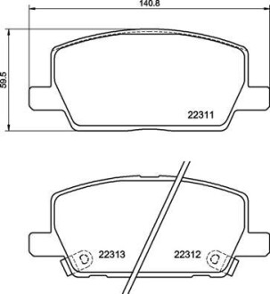 Гальмівні колодки дискові brembo p07012 (фото 1)