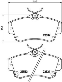 Гальмівні колодки дискові brembo p11 012