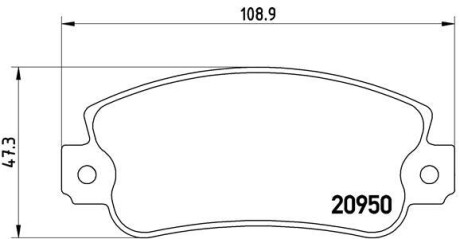 Гальмівні колодки дискові brembo p23 021