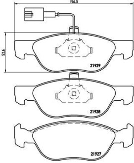 Гальмівні колодки дискові brembo p23 070