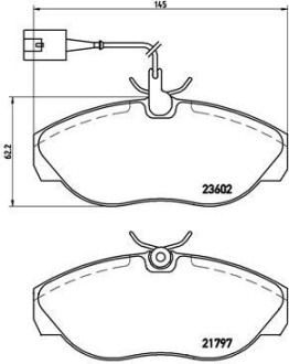 Гальмівні колодки дискові brembo p23 083