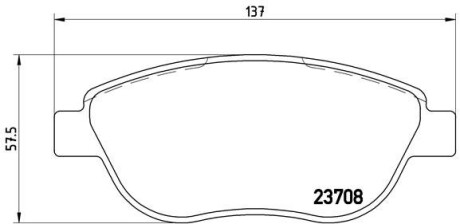 Гальмівні колодки дискові brembo p23 119