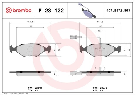 Brembo p23 122