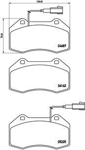 Гальмівні колодки дискові brembo p23 139