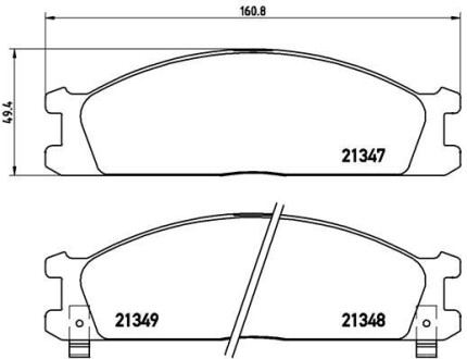 Гальмівні колодки дискові brembo p24 026