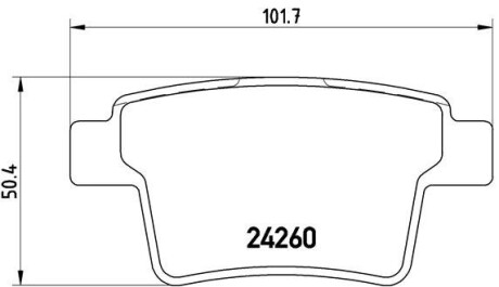 Гальмівні колодки дискові brembo p24 063