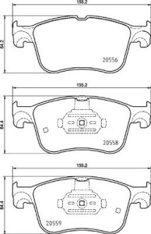 Тормозные колодки дисковые brembo p24 234