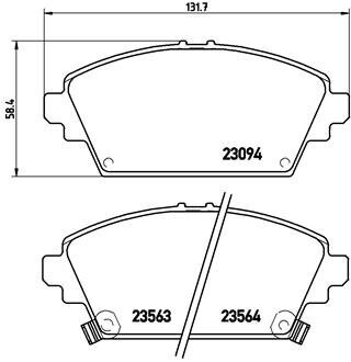 Гальмівні колодки дискові brembo p28 029