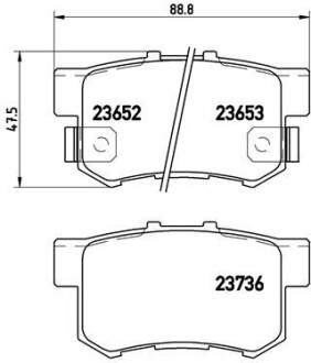 Комплект гальмівних колодок brembo p28 039