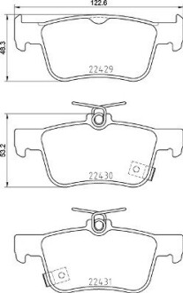 Гальмівні колодки дискові brembo p28 089