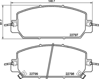 Гальмівні колодки дискові brembo p28 098