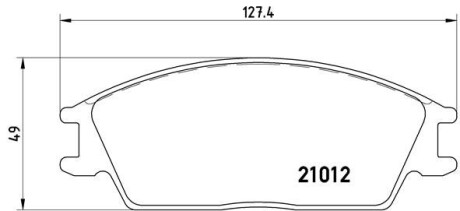 Комплект гальмівних колодок brembo p30 001