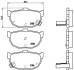 Комплект гальмівних колодок brembo p30003 (фото 1)