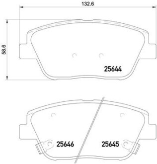 Гальмівні колодки дискові brembo p30 066