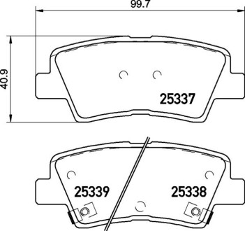 Гальмівні колодки дискові brembo p30 094