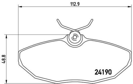 Гальмівні колодки дискові brembo p36 015